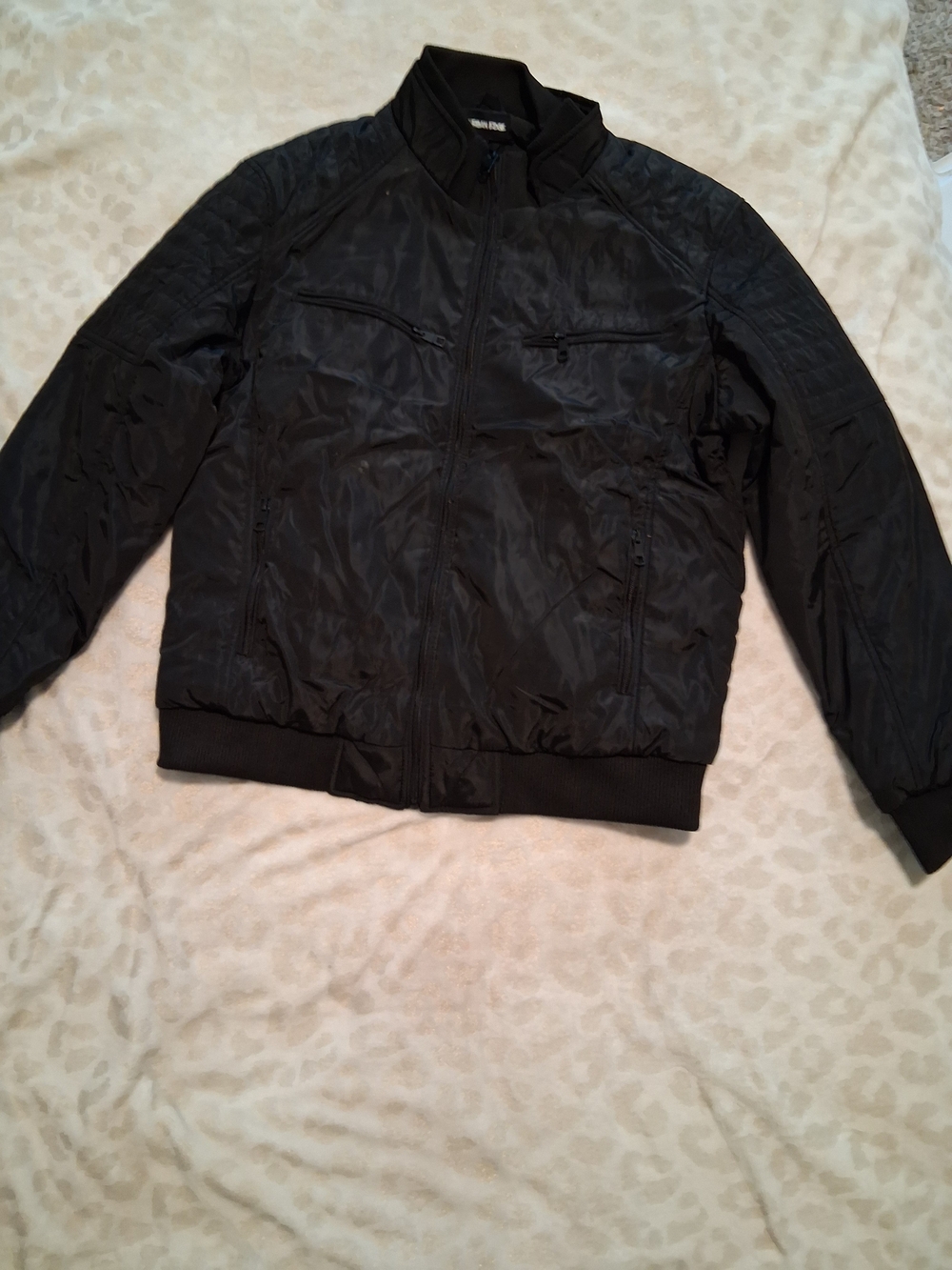 Urban Outfitters Black Men's Lightweight Bomber Jacket